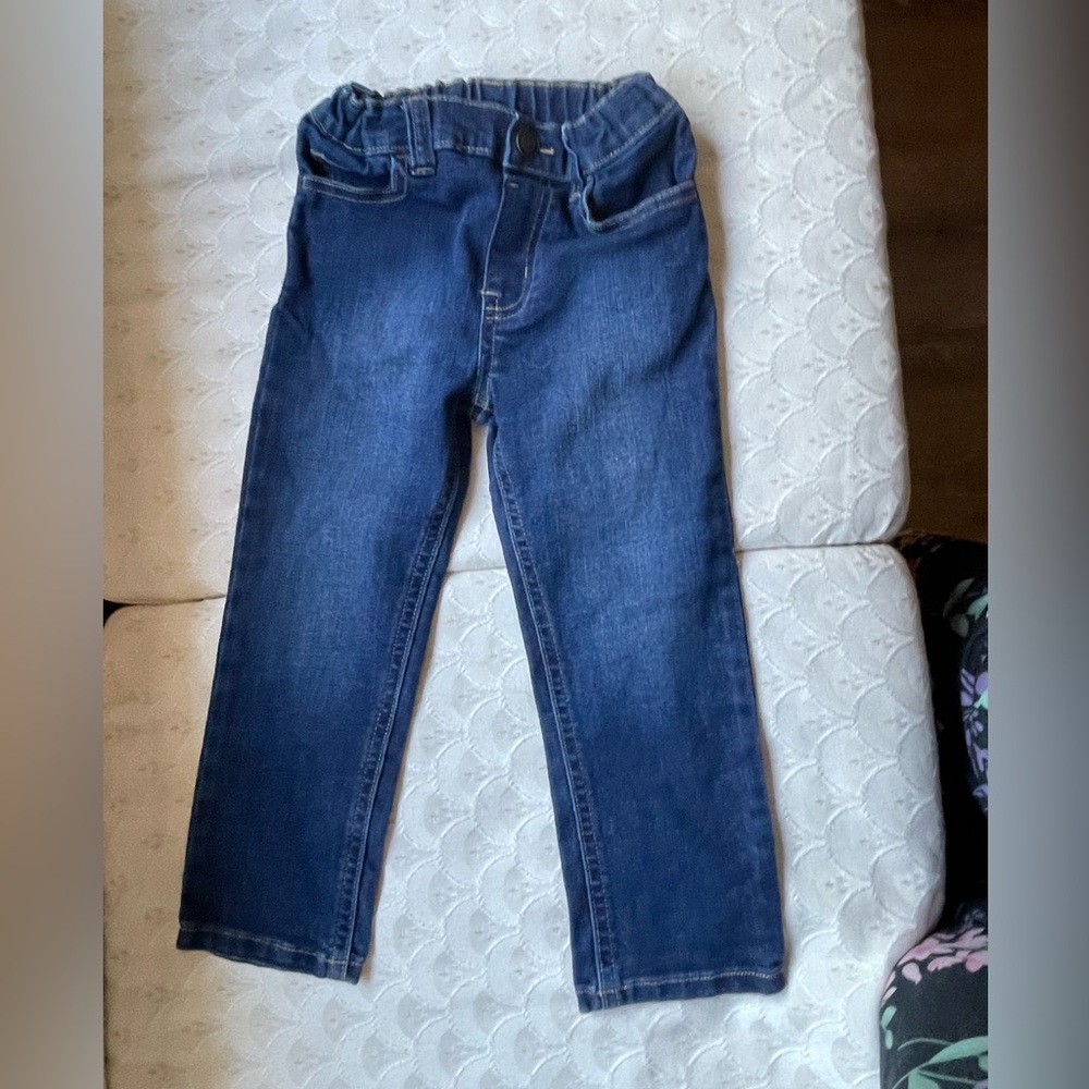Garanimals Size 4T Elastic Waistband Dark Wash Jeans